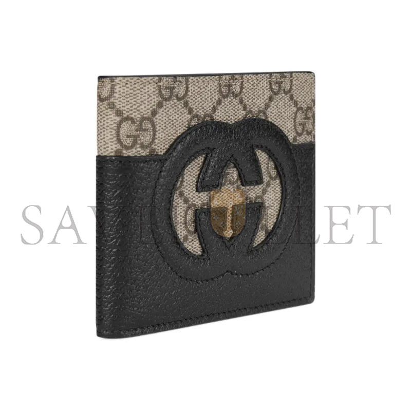 GUCCI CANVAS WITH LEATHER WALLET 701420 (21*9cm)